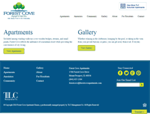Tablet Screenshot of forestcoveapartments.com